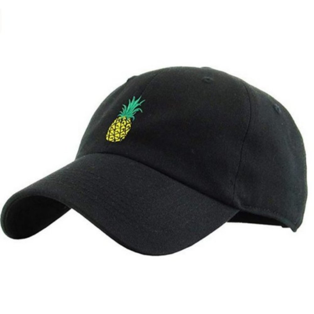 Pineapple Dad Hat Black - Price Firm!